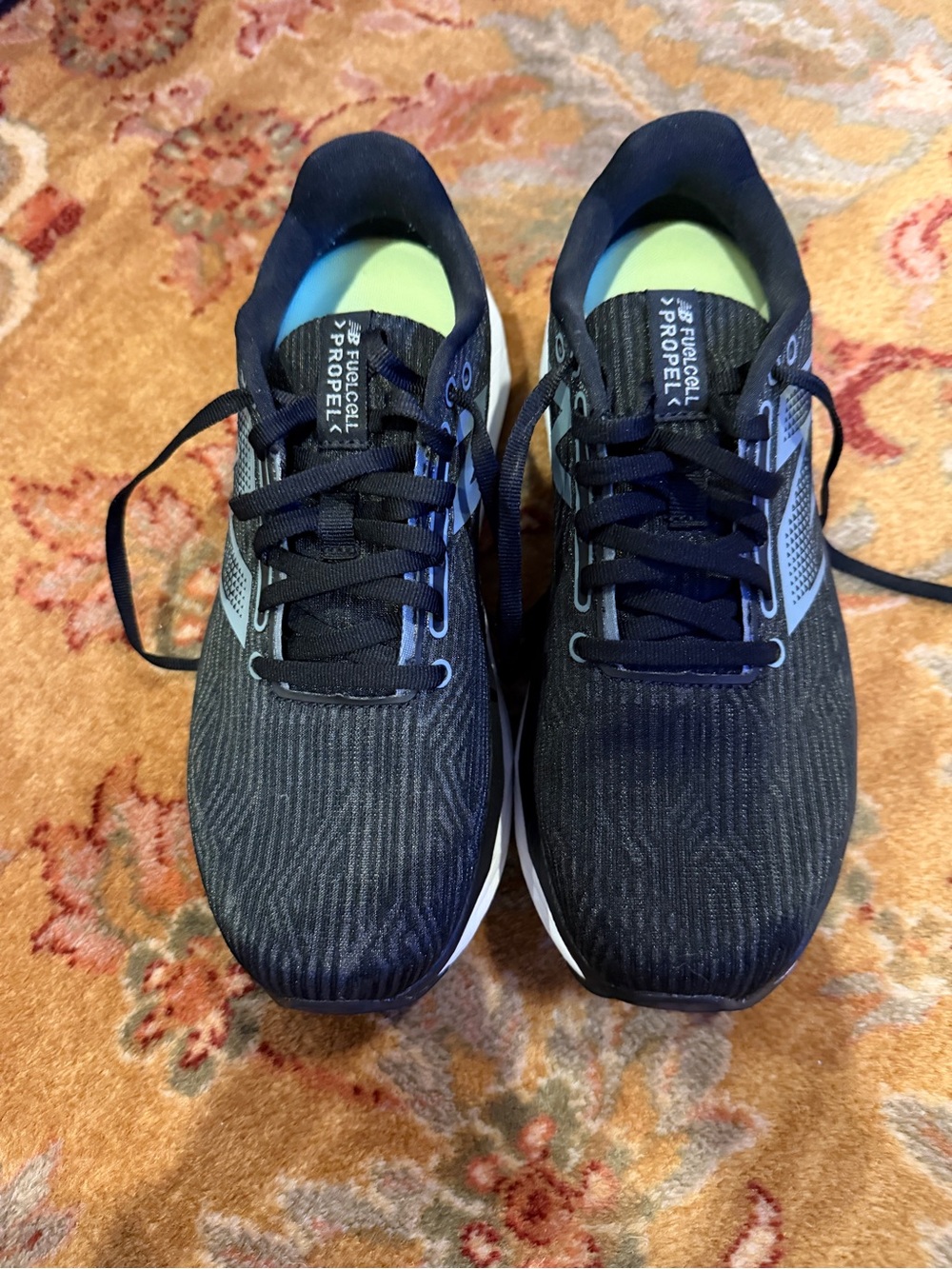 New Balance Women’s Black and White FuelCell Propel Athletic Shoes
